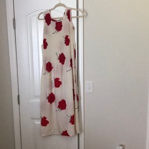 Rose print dress